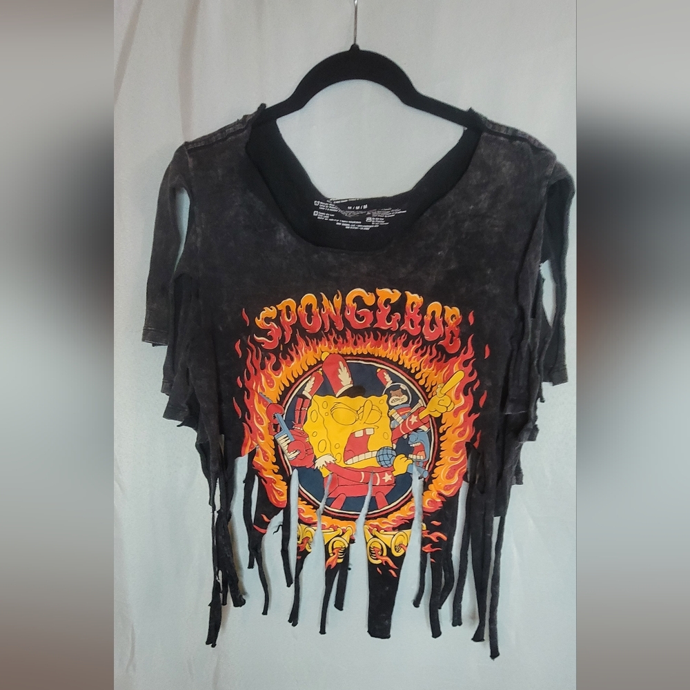 SpongeBob Fringe T-Shirt - Black